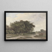 Paesaggio con alberi - Johannes Warnardus Bilders — quadro incorniciato alla parete