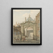 Vista attraverso una porta a Dordrecht - Johannes van Lexmond — quadro incorniciato alla parete