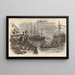 La Boston Tea Party Distruzione del tè nel porto di Boston il 16 dicembre 1773 - John Andrew — quadro incorniciato alla parete