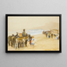 Passeggiate con asini sulle sabbie di Whitley - John Atkinson — quadro incorniciato alla parete