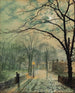 Una passeggiata al chiaro di luna a Bonchurch, Isola di Wight - John Atkinson Grimshaw — vista dell’opera