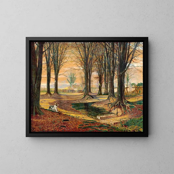 Faggio - John Atkinson Grimshaw — quadro incorniciato alla parete