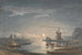 Chiaro di luna sul fiume vicino a Bruges - John Berney Crome — vista dell’opera