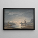 Chiaro di luna sul fiume vicino a Bruges - John Berney Crome — quadro incorniciato alla parete