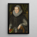 Portrait de Joan Stint, Mme George Evelyn - John Bettes le Jeune — quadro incorniciato alla parete