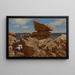 Anse rocheuse con scoglio in equilibrio - John Bradley Hudson — quadro incorniciato alla parete