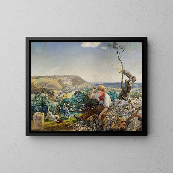 Il cacciatore di pietre - John Brett — quadro incorniciato alla parete