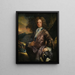 Ritratto di William Paul 1673-1711 di Bray Berkshire con il suo cane e un fucile - John Closterman — quadro incorniciato alla parete
