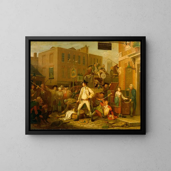 Scène dans une rue de Londres - John Collet — quadro incorniciato alla parete