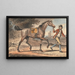 Ragazzo di scuderia che conduce un cavallo al trotto in un paesaggio con una torre di castello - John Collet — quadro incorniciato alla parete
