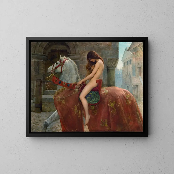 Lady Godiva - John Collier — quadro incorniciato alla parete