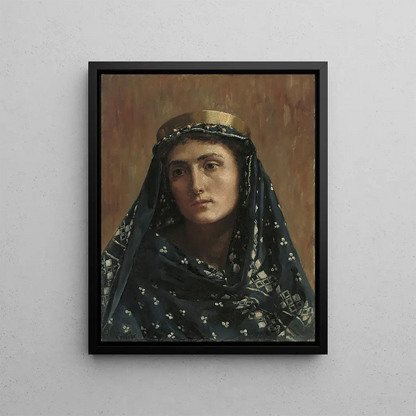 John Collier - Portrait of a lady in eastern dress.webp