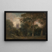 Una Chiesa tra gli Alberi - John Constable — quadro incorniciato alla parete