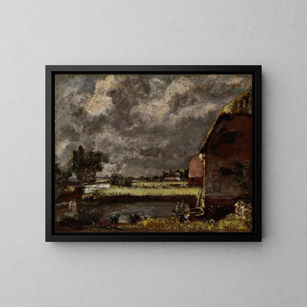 Una vista sulle rive del fiume Stour - John Constable — quadro incorniciato alla parete
