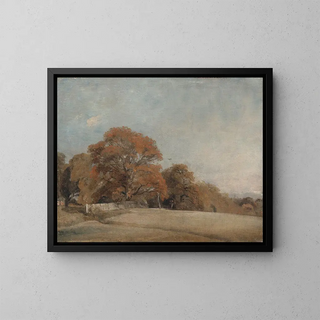 Un paesaggio autunnale a East Bergholt - John Constable — quadro incorniciato alla parete