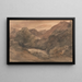 Borrowdale, serata dopo una bella giornata, 1 ottobre 1806 - John Constable — quadro incorniciato alla parete