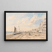 Plage di Brighton che guarda verso ovest - John Constable — quadro incorniciato alla parete