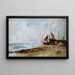 Paesaggio costiero vicino a Brighton - John Constable — quadro incorniciato alla parete