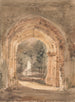 Chiesa di East Bergholt visto dall'arco sud della torre in rovina - John Constable — vista dell’opera