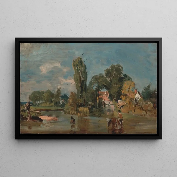 Moulin de Flatford - John Constable — quadro incorniciato alla parete