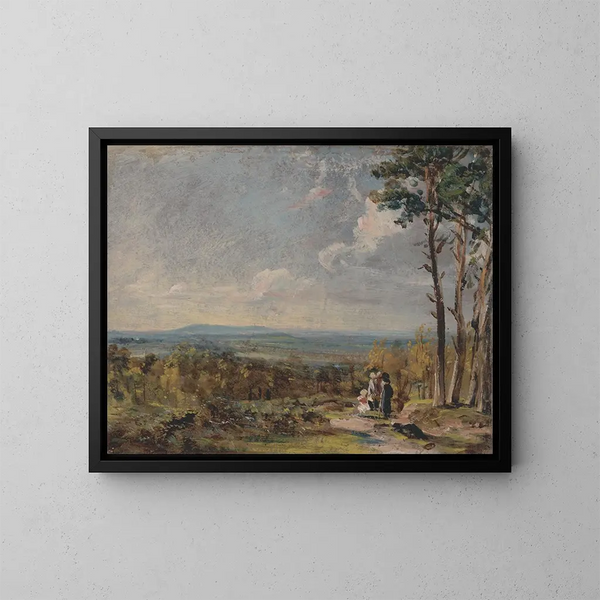 Hampstead Heath visto verso Harrow - John Constable — quadro incorniciato alla parete