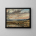 Hampstead Heath con stagno e bagnanti - John Constable — quadro incorniciato alla parete