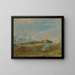 Hampstead Heath con un falò - John Constable — quadro incorniciato alla parete