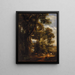Paesaggio con pastore e capre - John Constable — quadro incorniciato alla parete