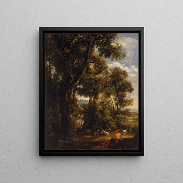 John Constable - Landscape with goatherd and goats.webp