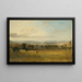 Schizzo di Leighton Hall Lancashire le colline del Lake District oltre - John Constable — quadro incorniciato alla parete