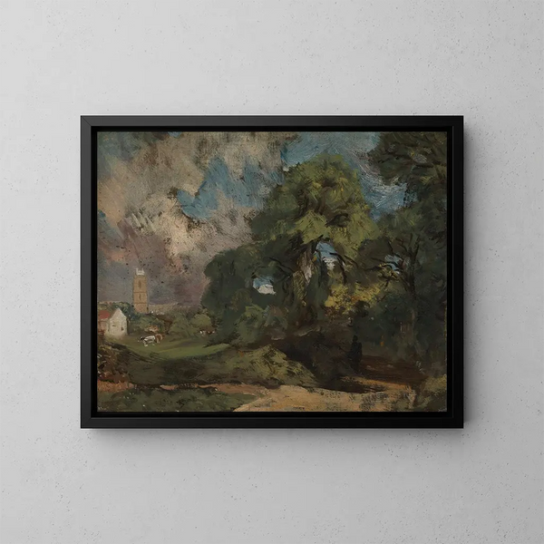 Stoke-by-Nayland - John Constable — quadro incorniciato alla parete