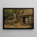 Il Vecchio hangar a mulino Dedham - John Constable — quadro incorniciato alla parete
