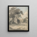 Alberi in un prato - John Constable — quadro incorniciato alla parete