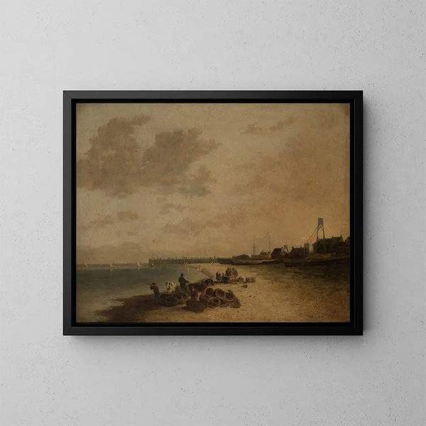Plage di Yarmouth - John Crome — quadro incorniciato alla parete
