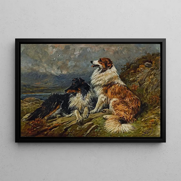Colleys sulla brughiera - John Emms — quadro incorniciato alla parete