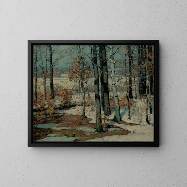 Al bordo della foresta - John Fabian Carlson — quadro incorniciato alla parete