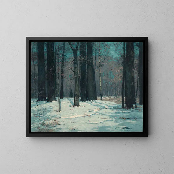in legno d'inverno - John Fabian Carlson — quadro incorniciato alla parete