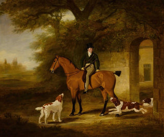 John Ferneley - A Chestnut Hunter with Robert Day up.webp