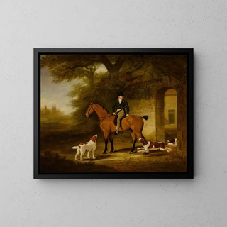 John Ferneley - A Chestnut Hunter with Robert Day up.webp