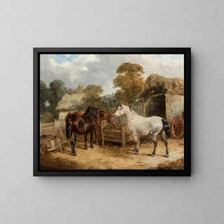 John Frederick Herring Jr - Horses feeding.webp