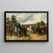 Una fiera di cavalli su Southborough Common - John Frederick Herring l'Ancien — quadro incorniciato alla parete