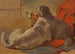 Un Cane Corrente e un Collie a Barba Seduti su un Manto di Caccia - John Frederick Herring l'Ancien — vista dell’opera