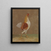 Galli da combattimento: un gallo da combattimento con petto pallido rivolto a destra - John Frederick Herring l'Antico — quadro incorniciato alla parete