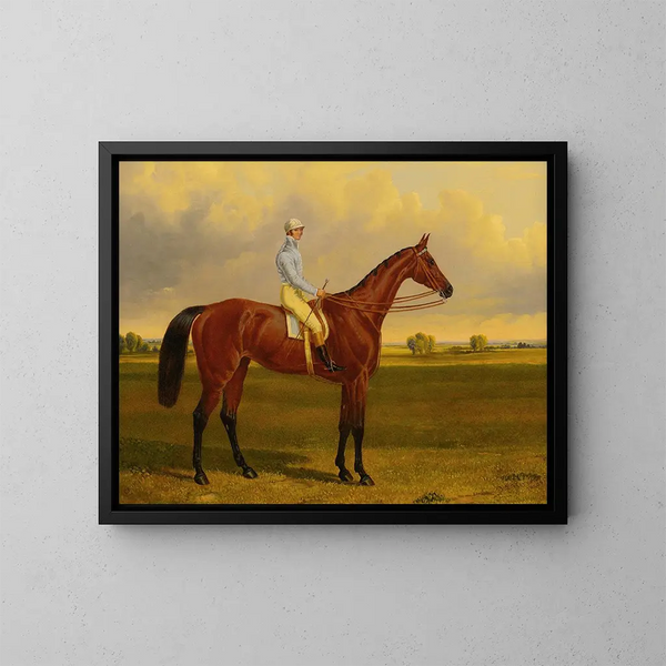 Il crocifisso di Lord George Bentinck - John Frederick Herring l'Ancien — quadro incorniciato alla parete