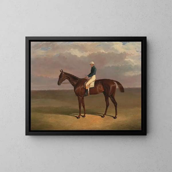 Margrave con James Robinson Up - John Frederick Herring l'Ancien — quadro incorniciato alla parete