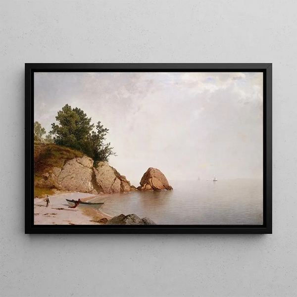 Plage à Beverly - John Frederick Kensett — quadro incorniciato alla parete