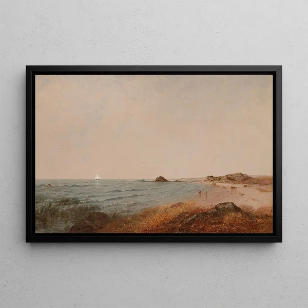 Plage de Beverly, Massachusetts - John Frederick Kensett — quadro incorniciato alla parete