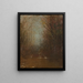 Interno della foresta con ruscello - John Frederick Kensett — quadro incorniciato alla parete