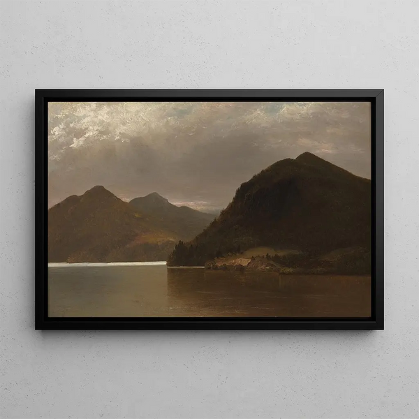 Lac George - John Frederick Kensett — quadro incorniciato alla parete