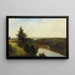 Vista sul Genesee vicino a Mount Morris - John Frederick Kensett — quadro incorniciato alla parete